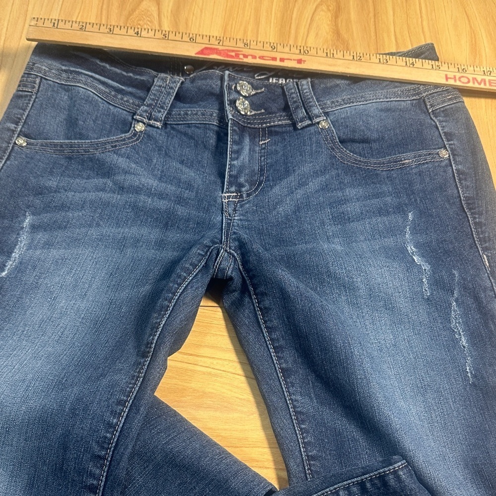 Denim Blue Women's Skinny Jeans size 7 juniors - Picture 8 of 8